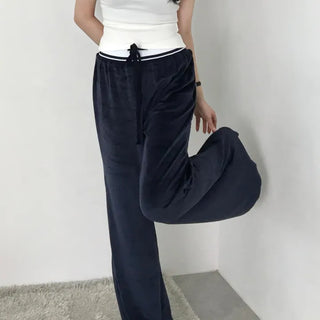 Cheno Low-rise Velour Velvet Pants