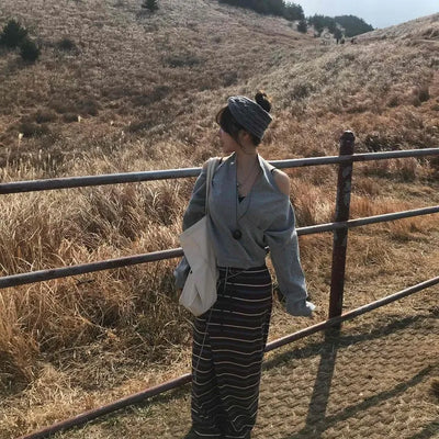 Soft Cotton Drop Shoulder Boxy Fit Round Neck Sweatshirt