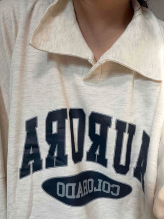 Vintage Lettering Loose Fit Oversized Sweatshirt