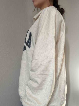 Vintage Lettering Loose Fit Oversized Sweatshirt