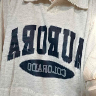Vintage Lettering Loose Fit Oversized Sweatshirt