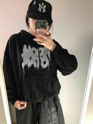 Graffiti Lettering Oversized Hoodie