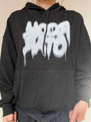 Graffiti Lettering Oversized Hoodie