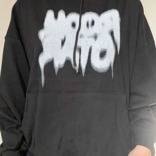 Graffiti Lettering Oversized Hoodie