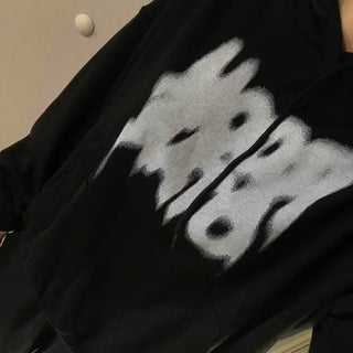 Graffiti Lettering Oversized Hoodie
