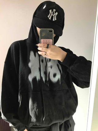 Graffiti Lettering Oversized Hoodie