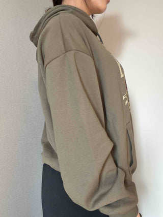 Vintage Lettering Oversized Hoodie
