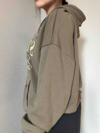Vintage Lettering Oversized Hoodie