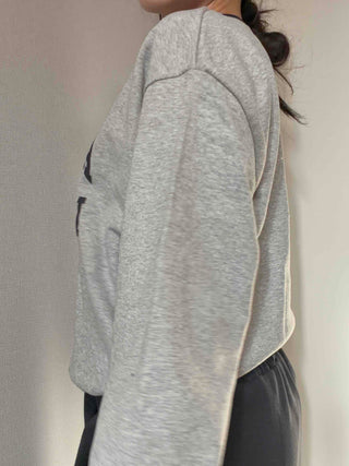 Vintage Athletic Lettering Loose Fit Sweatshirt