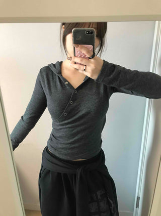 Chic Cooling Zipper Pocket Tapered Hoodie