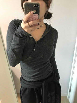 Chic Cooling Zipper Pocket Tapered Hoodie