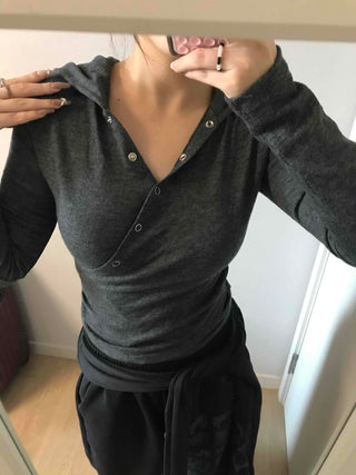 Chic Cooling Zipper Pocket Tapered Hoodie