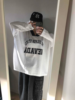 Sporty Lettering V-Neck Hooded Mini Dress
