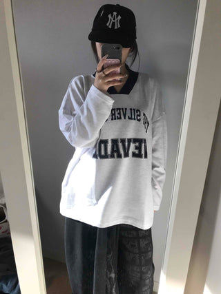 Sporty Lettering V-Neck Hooded Mini Dress