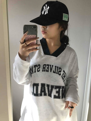 Sporty Lettering V-Neck Hooded Mini Dress