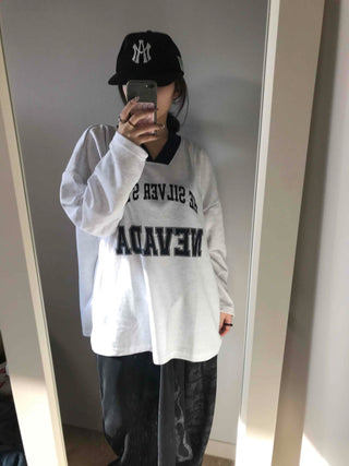 Sporty Lettering V-Neck Hooded Mini Dress