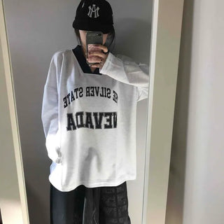 Sporty Lettering V-Neck Hooded Mini Dress