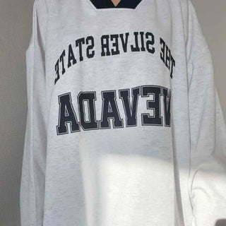 Sporty Lettering V-Neck Hooded Mini Dress