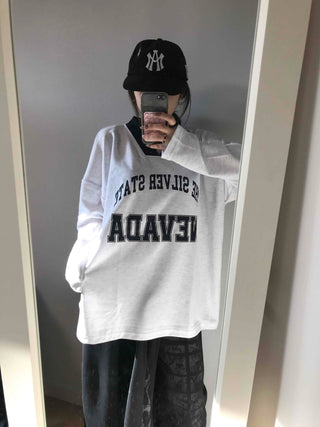Sporty Lettering V-Neck Hooded Mini Dress