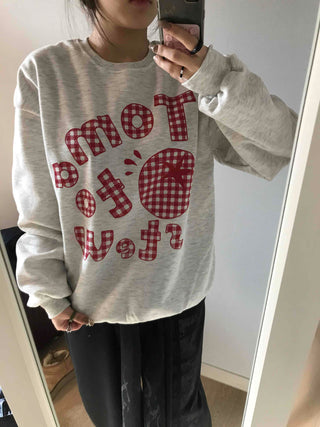 Vintage American Embroidered Patch Loose Fit Sweatshirt