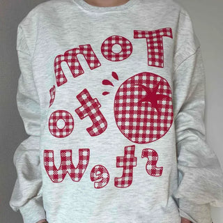 Vintage American Embroidered Patch Loose Fit Sweatshirt