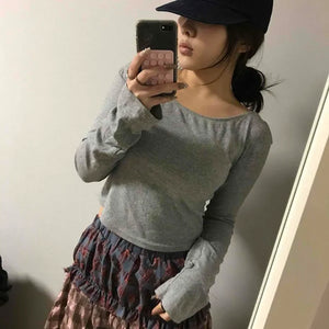 Sugar Glam High-Waisted Gathered Balloon Long Skirt