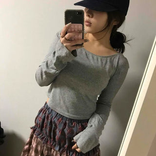 Sugar Glam High-Waisted Gathered Balloon Long Skirt