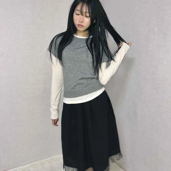 Modern Combination Raglan Baseball Long Sleeve T-shirt