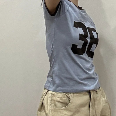 Kobe  Block Crop Short Sleeve T-shirt
