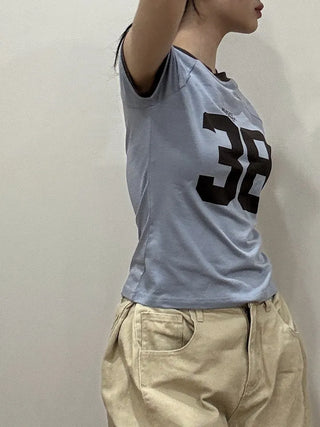 Kobe  Block Crop Short Sleeve T-shirt