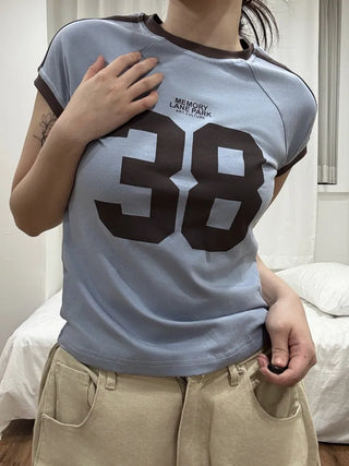 Kobe  Block Crop Short Sleeve T-shirt
