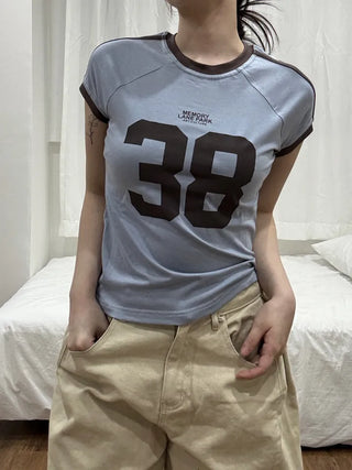 Kobe  Block Crop Short Sleeve T-shirt