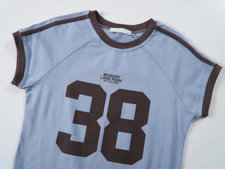 Kobe  Block Crop Short Sleeve T-shirt