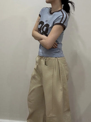 Kobe  Block Crop Short Sleeve T-shirt