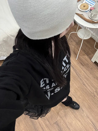Kuna USA Lettering Oversized Sweatshirt