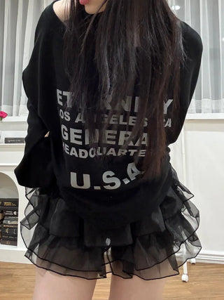 Kuna USA Lettering Oversized Sweatshirt