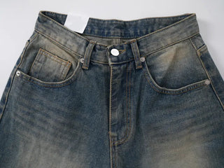 Pino Vintage Washed Damaged Wide Pants