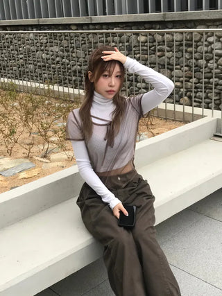 Genie Mesh Dot Layer Short Sleeve T-shirt