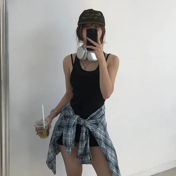 Roa Backstring Black Bodysuit
