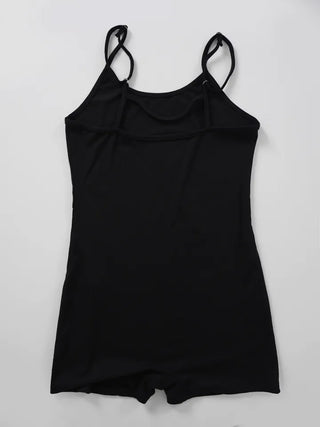 Roa Backstring Black Bodysuit