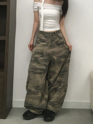 Lena Military Mega Wide Long Pants