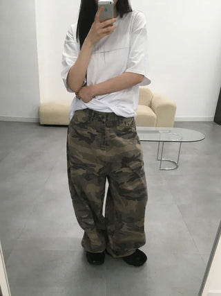 Lena Military Mega Wide Long Pants