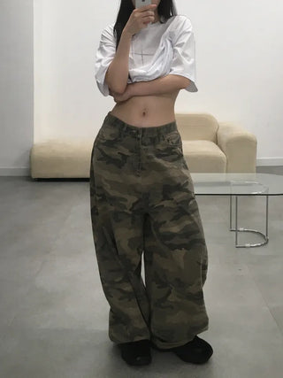 Lena Military Mega Wide Long Pants