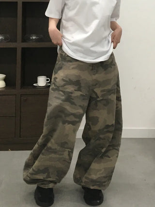 Lena Military Mega Wide Long Pants