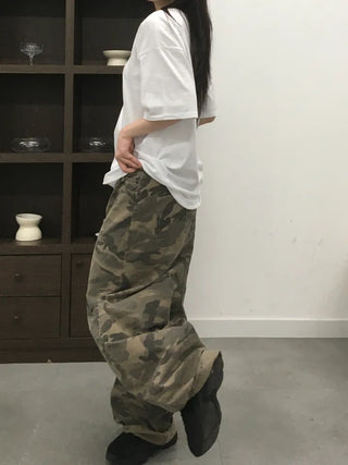 Lena Military Mega Wide Long Pants