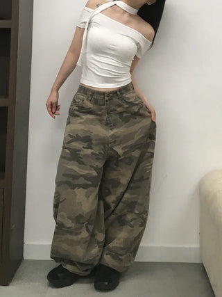 Lena Military Mega Wide Long Pants