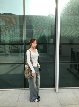 Piru Vintage Washed Wide Denim Pants