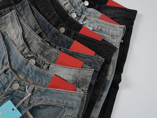 Piru Vintage Washed Wide Denim Pants