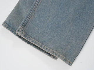 Piru Vintage Washed Wide Denim Pants