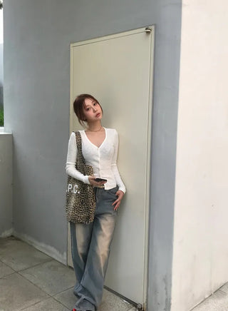 Piru Vintage Washed Wide Denim Pants